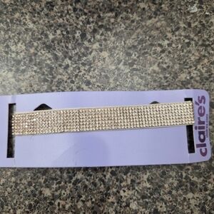 Claire's Sparkling Gold Hair Barrette